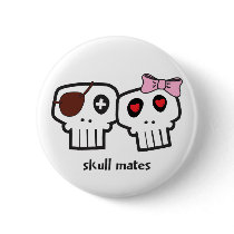 Skull Mates buttons
