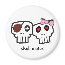 Skull Mates magnets