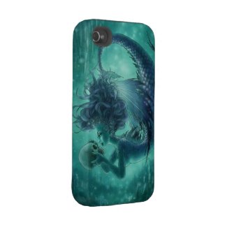 Skull Mermaid iPhone 4 Case - Secret Kisses casematecase