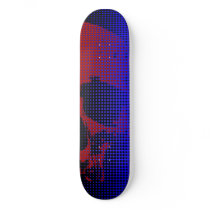 Skull mesh skate deck