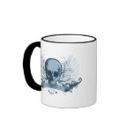 Skull montage - blue mugs