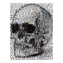 Skull Montage Mosaic posters by paulvs Skull Montage Mosaic posters