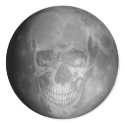 Skull Moon Sticker by ghostdose Skull Moon Sticker