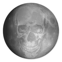 Skull Moon Sticker by ghostdose Skull Moon Sticker