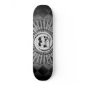 Skull Motif Black & White skateboards by skateboardshop Skull Motif Black & White skateboards