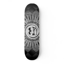 Skull Motif Black & White skateboards by skateboardshop Skull Motif Black & White skateboards