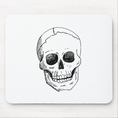 skull mouse pad mousepads