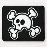 Skull 'N Bones (Black) Mousepad