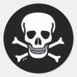 Skull n Bones black sticker