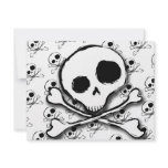 Skull N Bones with backdrop Personalized Invitation