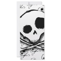 Skull N Bones with backdrop Custom Rack Card