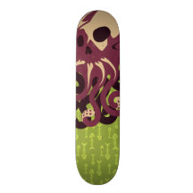 Skull Octopus Skate Board