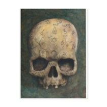 Skull of a witch post cards
