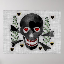 Skull of Hearts Posters