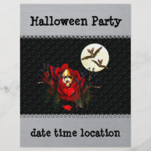 Skull Of Love and Bats Personalized Flyer