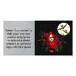 Skull Of Love and Bats Photo Cards Skull Of Love and Bats Photo Cards