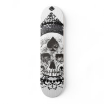 Skull of spades Black Crown Skateboarding