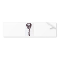 Skull on a Stick Bumper Sticker