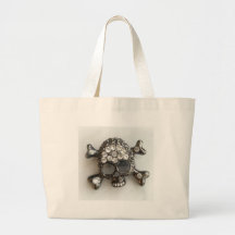 SKULL ON MARBLE MATTE PRINT BAGS