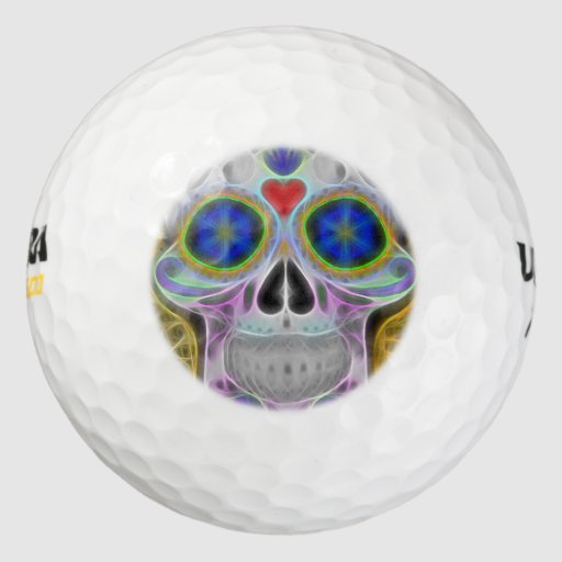 Skull Pack Of Golf Balls Zazzle