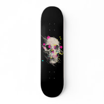 skull paint skateboards