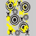Skull Paint splatter t-shirts