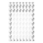 Skull Pattern. Black and White. Stationery Paper