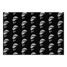 Skull Pattern in Black and White. Invitations