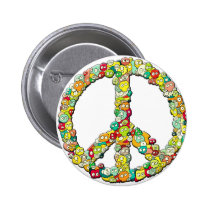 SKULL PEACE buttons