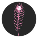 Skull Peacock Feather stickers
