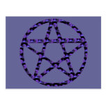 Skull Pentacle Post Card