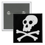 Skull pin buttons