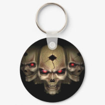 skull pin keychains