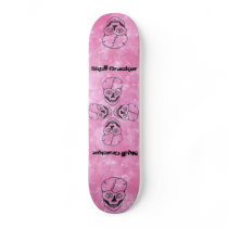 Skull Pink skull skateboard deck