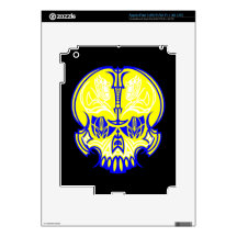 Skull Pinstriping iPad 3 Decals