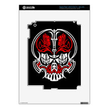 Skull Pinstriping iPad 3 Skin