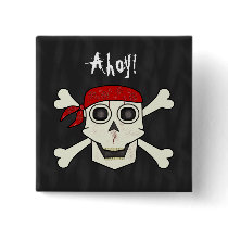 Skull Pirate Button