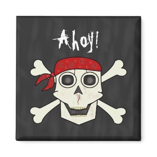 Skull Pirate Magnet magnet