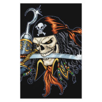 Skull Pirate with Sword and Hook by Al Rio Flyer