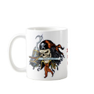 Skull Pirate with Sword and Hook by Al Rio mug