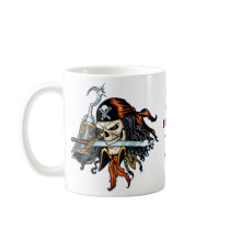 Skull Pirate with Sword and Hook by Al Rio Mug