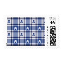 Skull Plaid Pattern Stamps