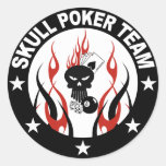 Skull Poker Sticker