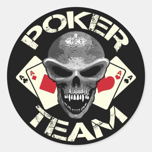 Skull Poker Sticker