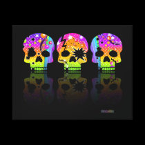 SKULL POP ART Gallery Wrapped Canvas canvas prints
