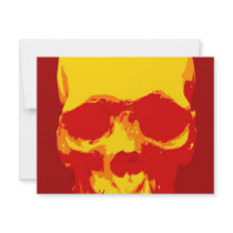 Skull Pop Art invitations