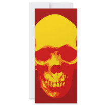 Skull Pop Art rack cards