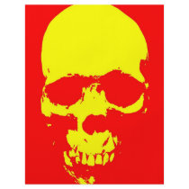 Skull Pop Art - Red & Yellow flyers