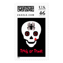 Skull Postage Stamp
