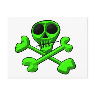 skull postcard
